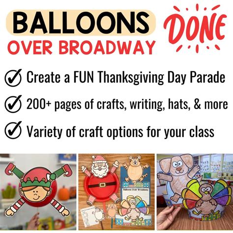 Balloons Over Broadway Activities, STEM, Craft, Writing, Project ...