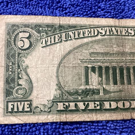 1953 b 5 dollar bill red seal | eBay