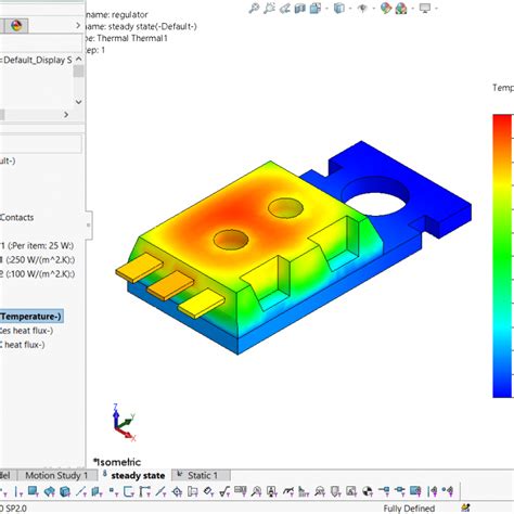SolidWorks Thermal Simulation 的图像结果