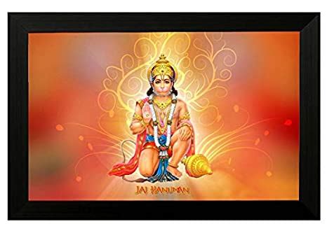 Pintura 'Enchanting Hanuman Design' Canvas Framed Wall Art Painting ...