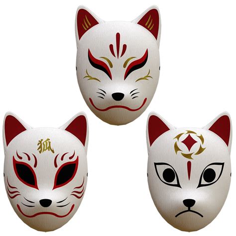 Japanese Fox Mask C Set 3D Model - TurboSquid 1734852