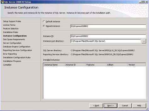 Image result for Instance Configuration in SQL Server 2014 Express