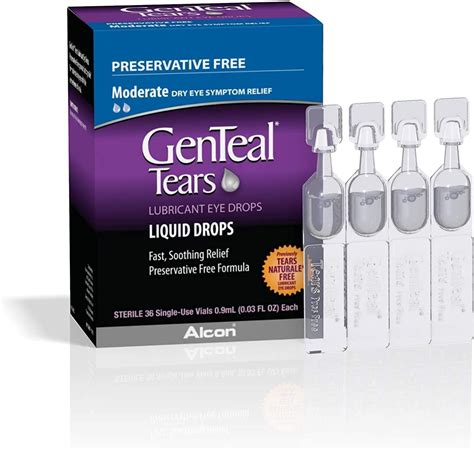 Amazon.com: GenTeal Tears Liquid Drops, Single-Use Vials - 36 ct, Pack of 6 : Health & Household
