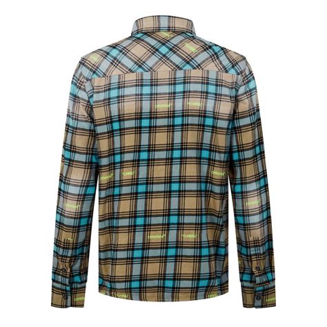 Off White Men's Helvet Check Pattern Relaxed Fit Overshirt | Flannels