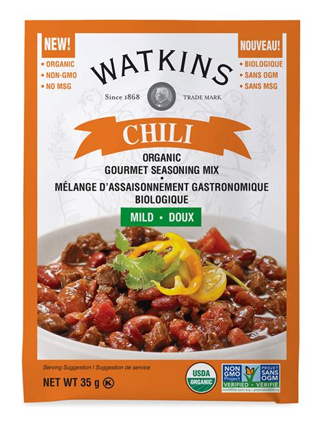 Watkins Organic Mild Chili Seasoning Mix