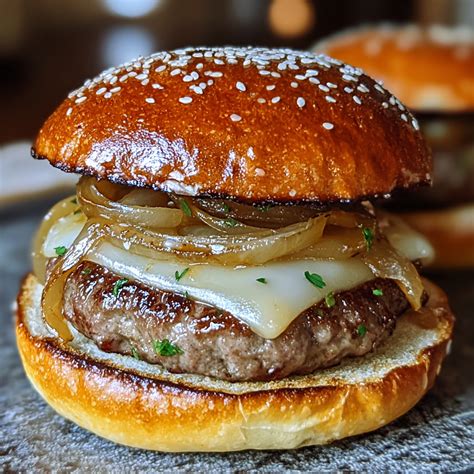 French Onion Burgers: Amazing Gourmet Recipe with Gruyere