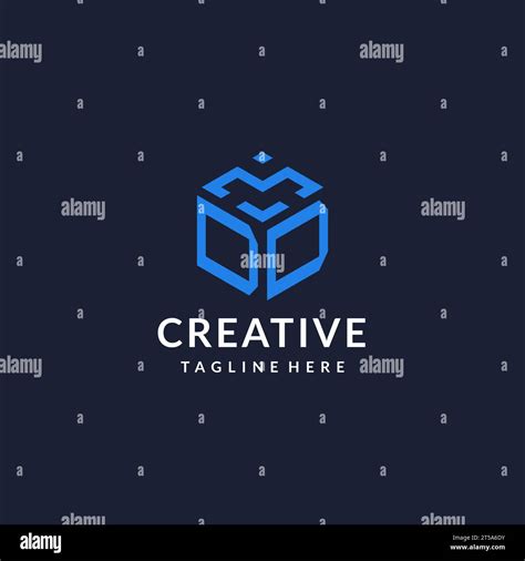 DD logo hexagon designs, best monogram initial logo with hexagonal shape design ideas ...