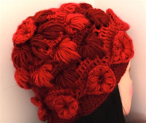 Hat With Flowers - Crochet Ideas