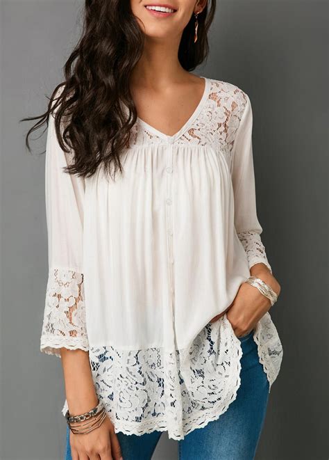 White Shirt With Lace Sleeves - CogBlog