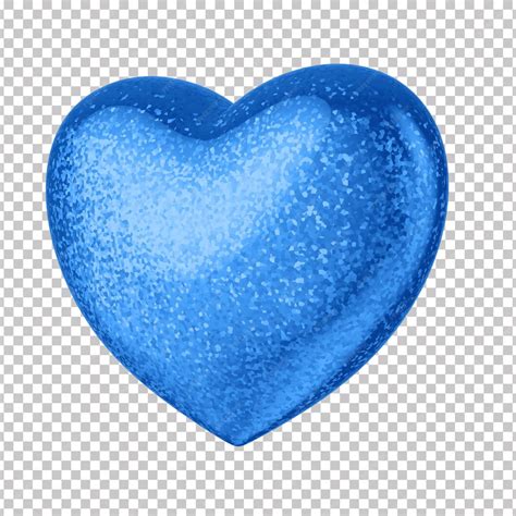 Heart for father's day composition blue glitter heart with a ...