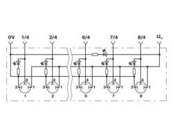 SACB- 8/3-L-C QO-0,34 - Distributor box - 1548341 | Phoenix Contact