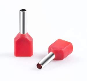 Onyx TE1008 RED TWIN 1.0SQ MM TWIN CORD END INSULATED LUGS Wire ...