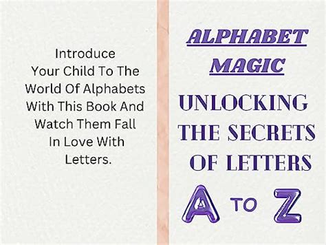 Alphabet Magic: Unlocking the Secrets of Letters eBook : Agarwal, Rashi ...