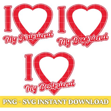 I Love My Girlfriend Customizable Photo Png, I Love My Boyfriend Png ...