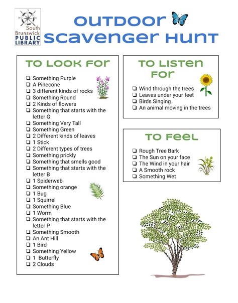 Outdoor scavenger hunt – Artofit