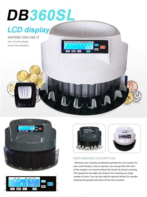 DB360SL - Top Coin Counters by Manufacturers for Banks & Agents