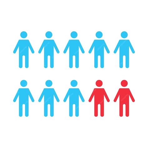 Vector illustration of a survey of people two out of ten people choose ...