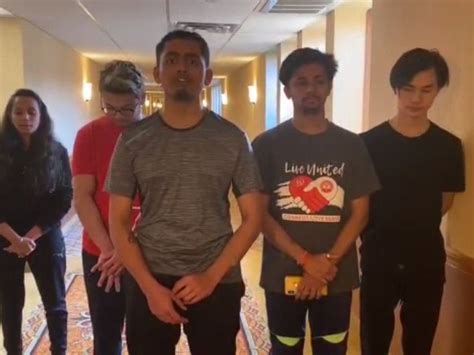 Students including Kosamada's youth, who went to the US for an ...