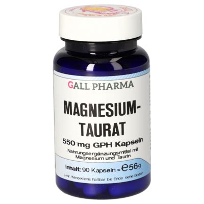 Magnesium taurate 550 mg GPH Capsules [5708198]-Gall-Pharma GmbH-Online ...