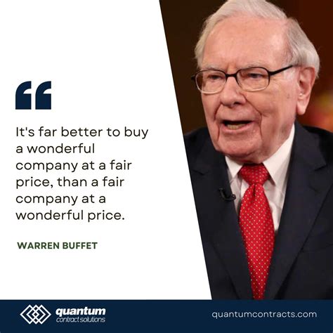 Quantum Contract Solutions on LinkedIn: A timeless lesson from Warren Buffett: Quality trumps ...