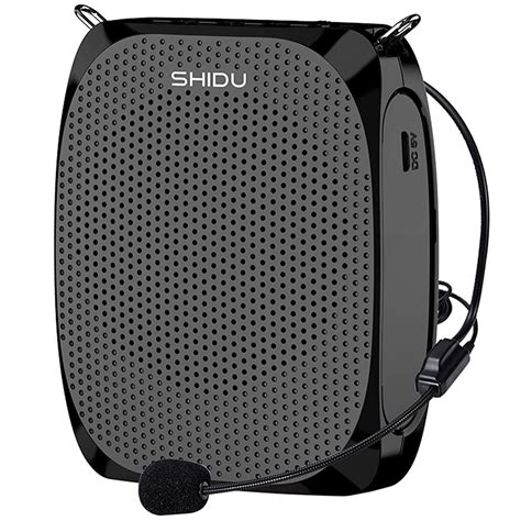 SHIDU Portable Rechargeable Voice Amplifier with Wired Neckband ...