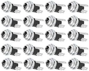 Prowans Panel Mount Socket, Firm Stable DC Power Plug Jack Electronic ...