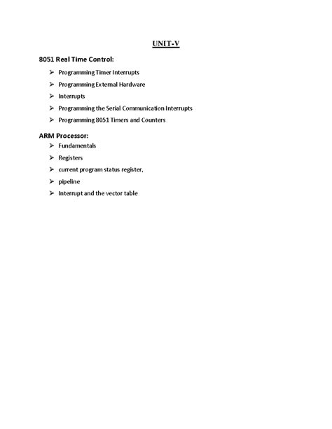 8051 Real Time Control - UNIT-V 8051 Real Time Control: Programming ...