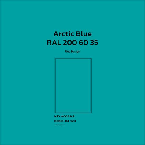 About RAL 200 60 35 - Arctic Blue Color - Color codes | matching colors ...