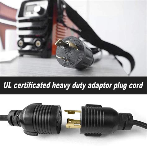 HITBOX Adapter Cord 1.5-Feet 14 AWG Power Extension Cord L6-30R Cable ...