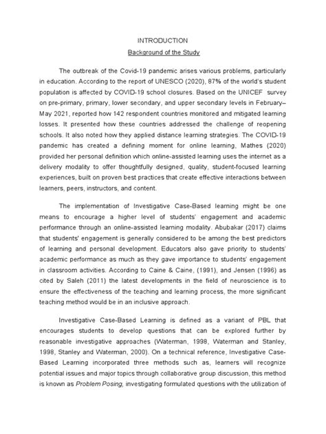 Image result for Example of Background Study in Research