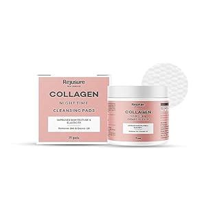 Rejusure Collagen Night Time Cleansing Pads Improves Skin Texture ...