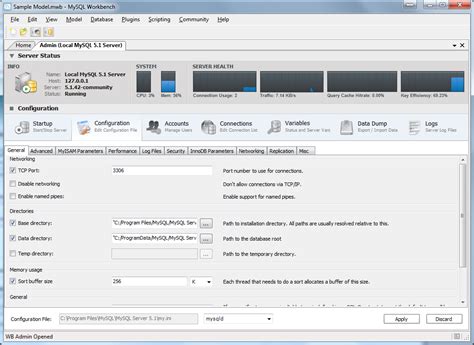 MySQL GUI 的图像结果
