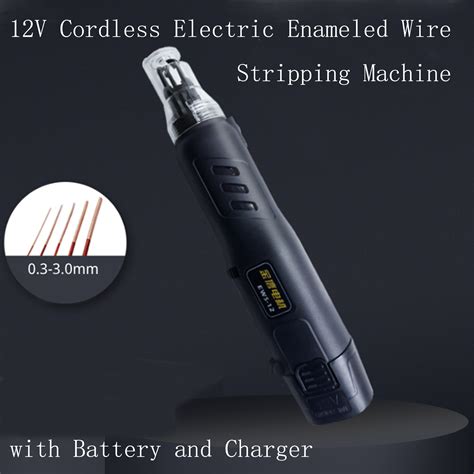 12V Cordless Electric Enameled Wire Stripping Machine Varnished Wire ...