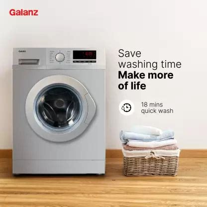 Galanz 7 kg Quick Wash Fully Automatic Front Load Washing Machine with ...