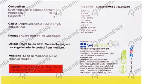 Buy Webace 100 MG Capsule (7) Online at Flat 15% OFF | PharmEasy