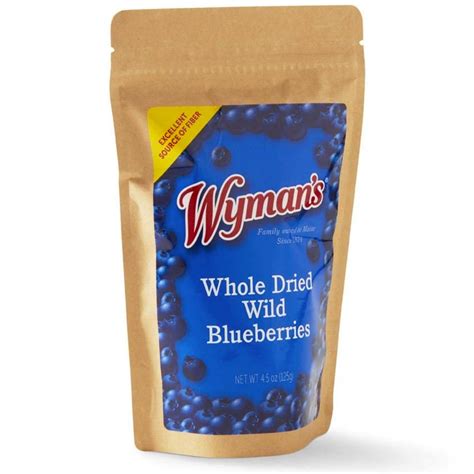 Wyman's Whole Dried Wild Blueberries - 100% Pure | Snack, Topping ...