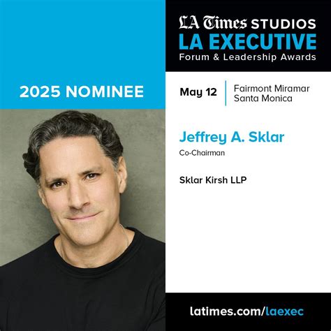 SKLAR KIRSH CO-CHAIRMAN JEFFREY A. SKLAR NAMED LOS ANGELES TIMES EXECUTIVE… | Jeffrey Sklar | 68 ...