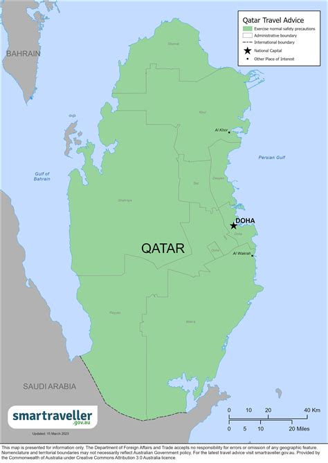 qatar location on map