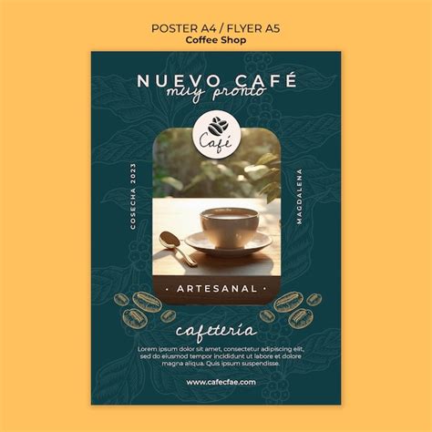 Coffee shop template design | Premium PSD