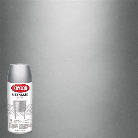 Krylon Brilliant Silver Metallic Spray Paint 11 oz Mfr# K01406 ...