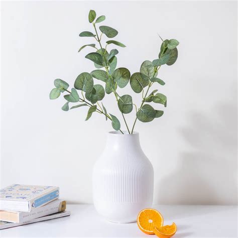 Faux Eucalyptus Leaves Green