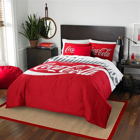 The Coca-Cola Company Bottles Bedding Comforter and 2 Shams Set by The ...