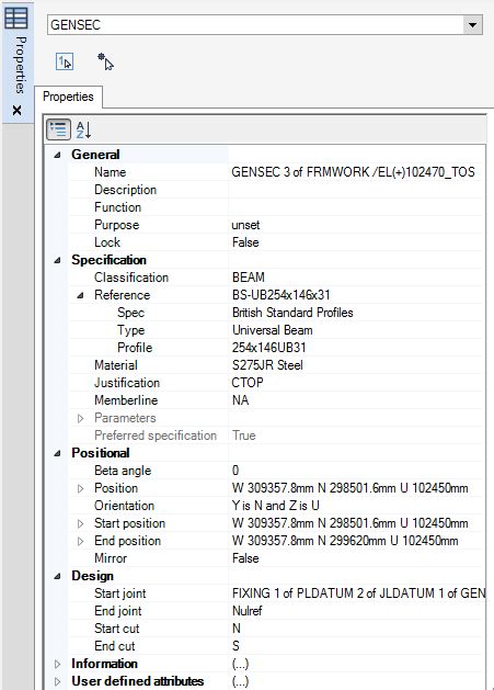 Modify Section Properties