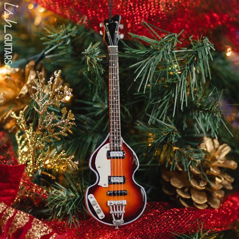 Paul McCartney Beatles Bass Guitar Ornament - 6" Mini Holiday Ornament ...