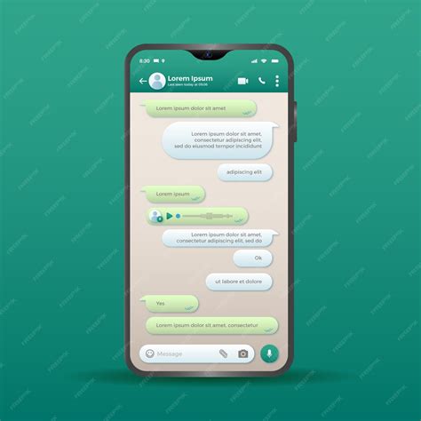 Шаблон чата для WhatsApp | Бесплатно векторы