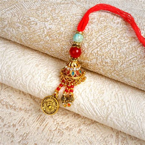 Send Modern Designer Lumba Bhabhi Rakhi Online