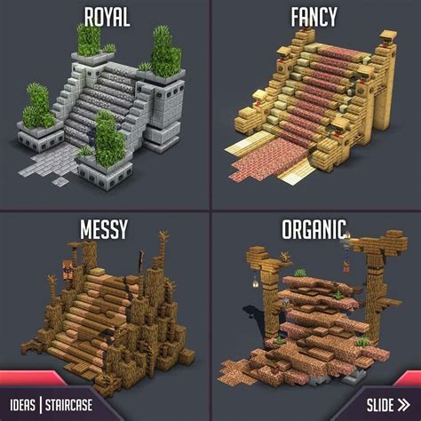 Everything For Minecraft on Instagram: "Staircase designs 👌 Credit ...