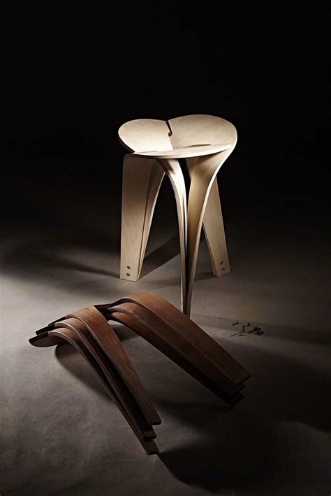 [台中宥森工坊] 北歐風曲木椅 S型手刷染色 椴木積層曲木板 | 蝦皮購物