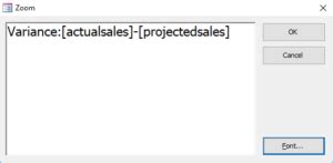 Calculated Field Design View On Access 的图像结果