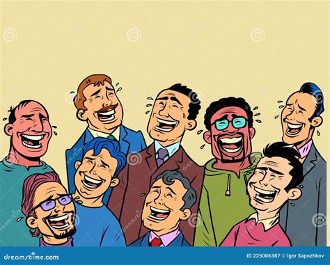 A Group of Men are Laughing. a Group of Businessmen, a Crowd of Friends ...